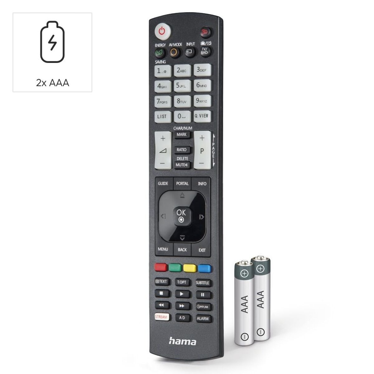 Universal Remote Control Hama 00221062 Black
