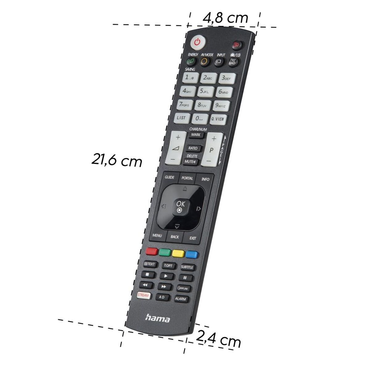 Universal Remote Control Hama 00221062 Black
