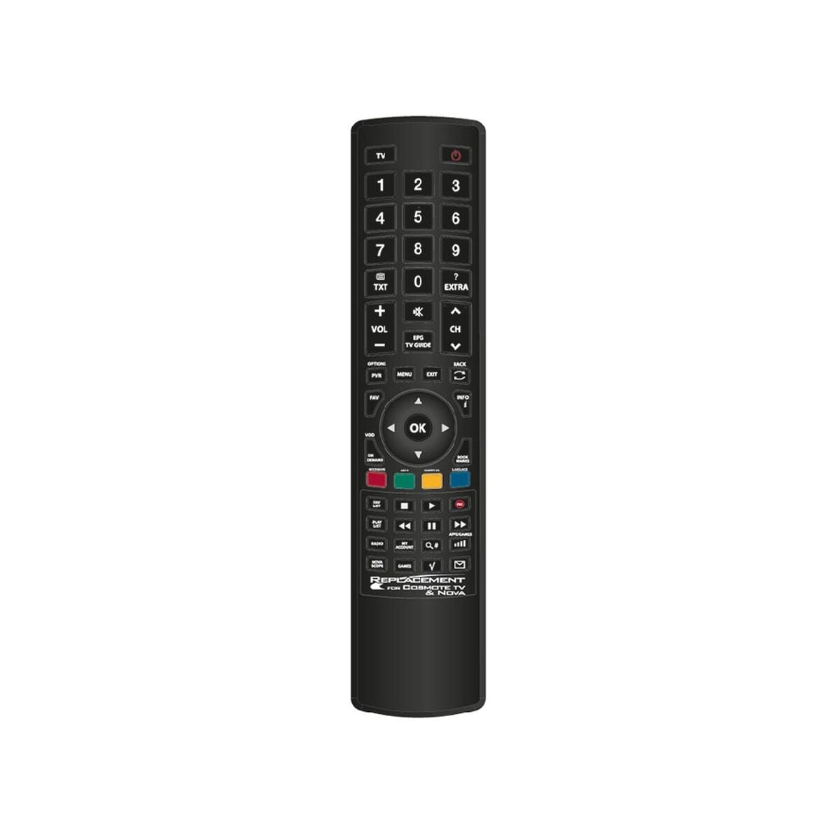 Universal Remote Control Panasonic 1722 Black
