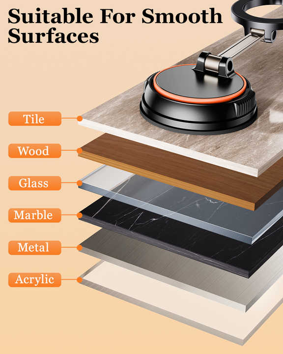 NNEDSZ 360 Degree Rotating Magnetic Phone Holder - Strong Suction and Stable Design