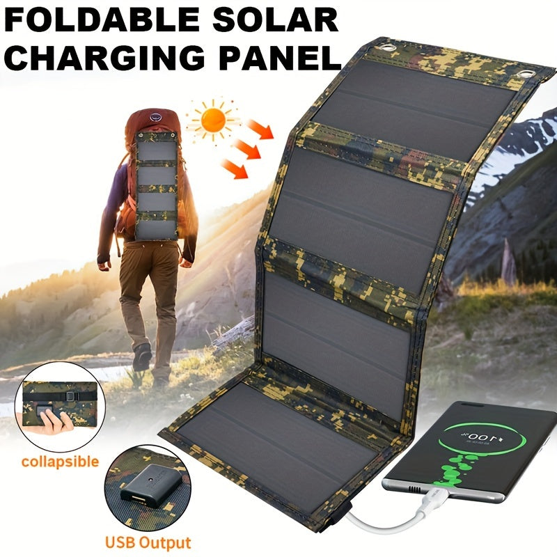 NNETM Portable Foldable Camouflage Solar Panel Charger