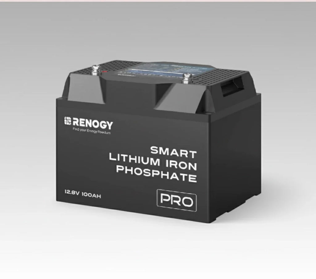 Pro- 12V 100Ah Smart Lithium Iron Phosphate Battery w/ Bluetooth & Self-Heating